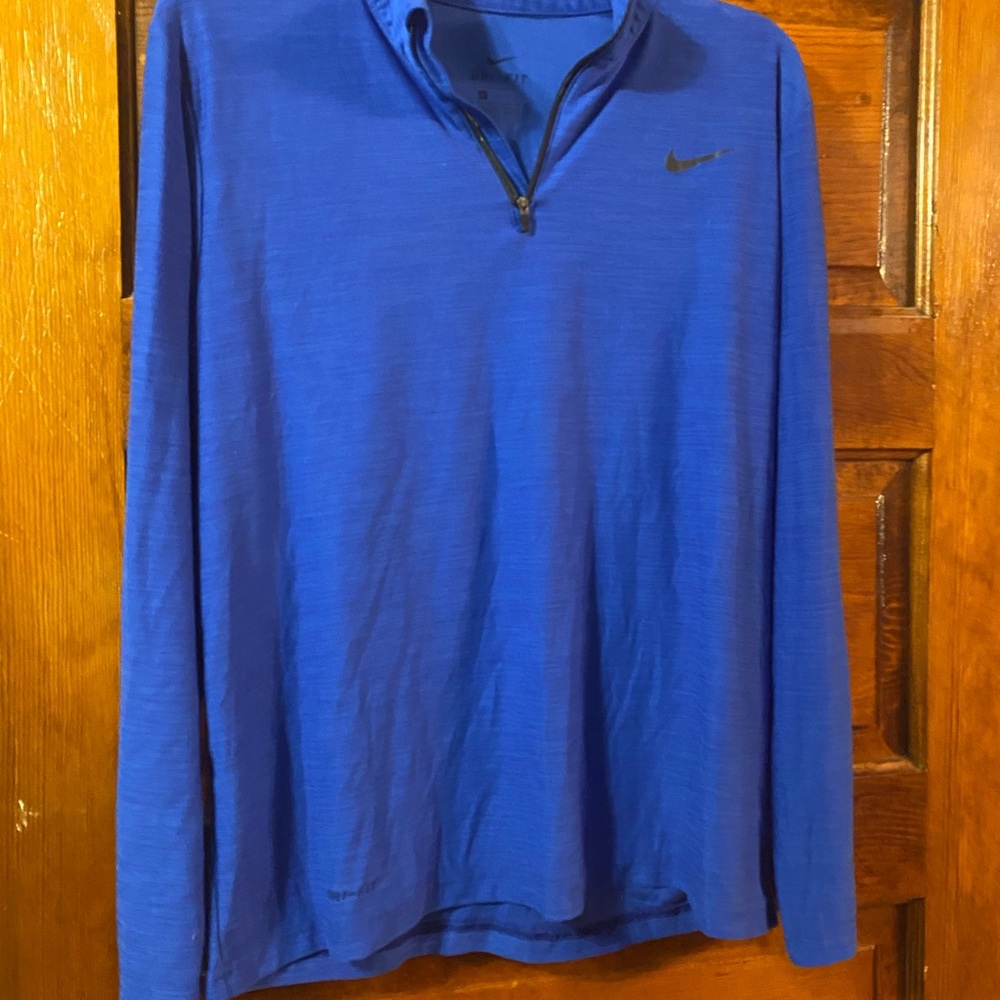 Nike Dri-FIT Blue Quarter-Zip Pullover